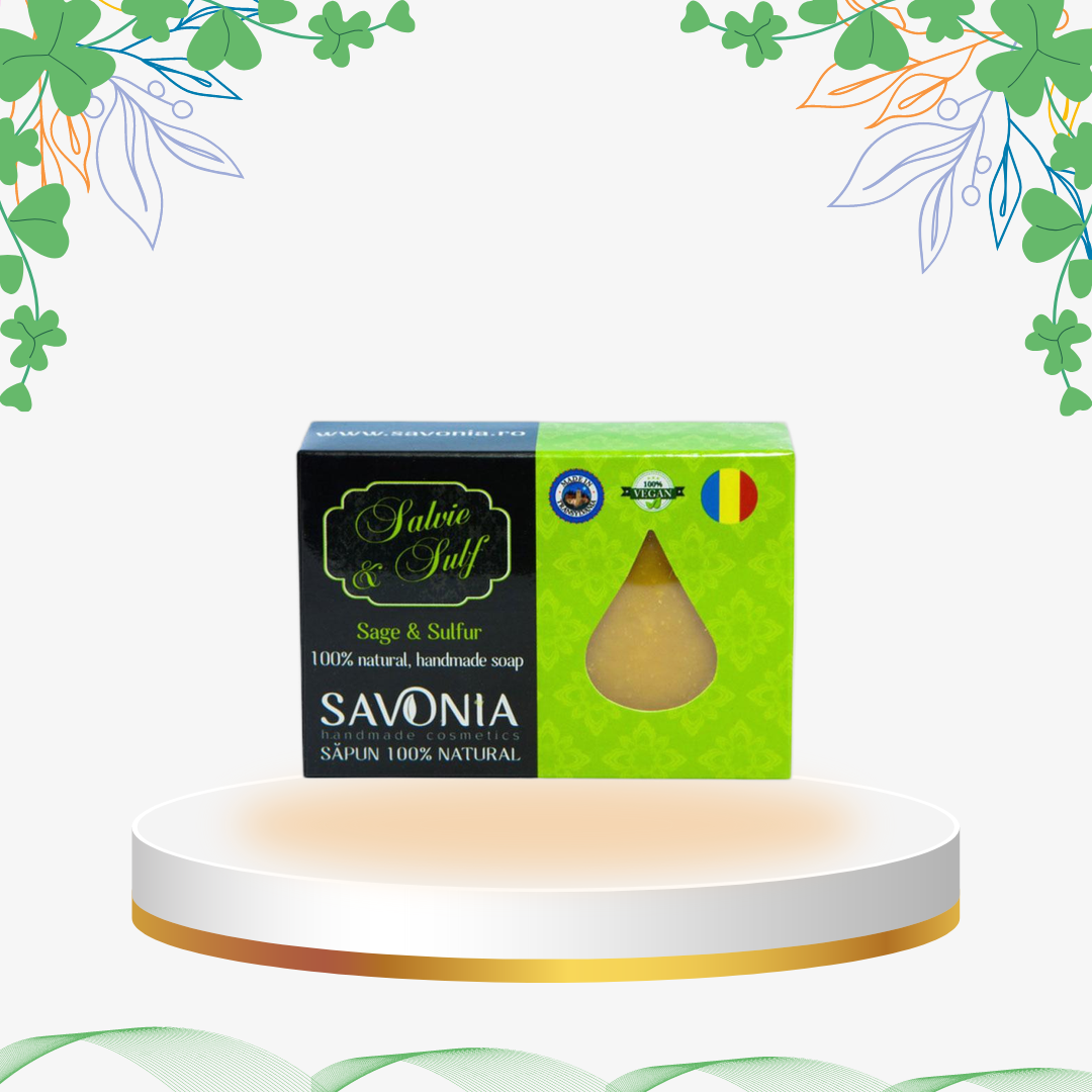 Savonia - Sapun Salvie si Sulf, 90 gr