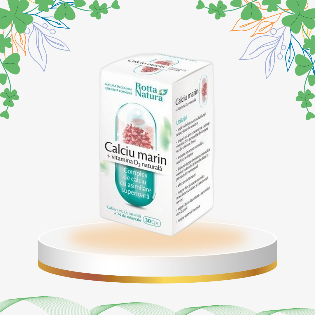 Rotta Natura - Calciu Marin Vit D, 30