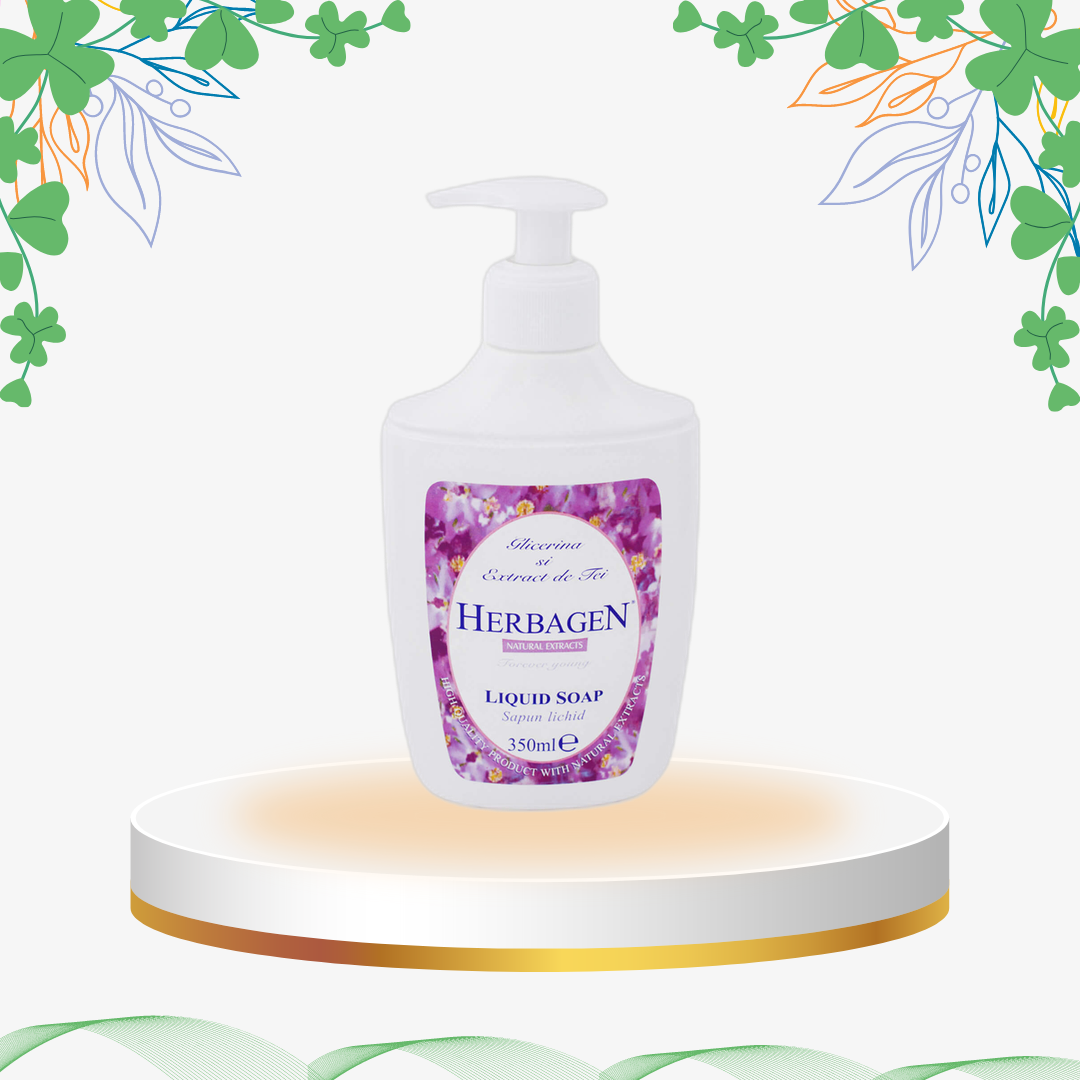 Herbagen - Sapun Lichid Glicerina si Tei, 350 ml