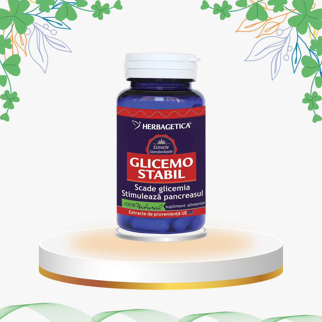 Herbagetica - Glicemostabil, 60 cp