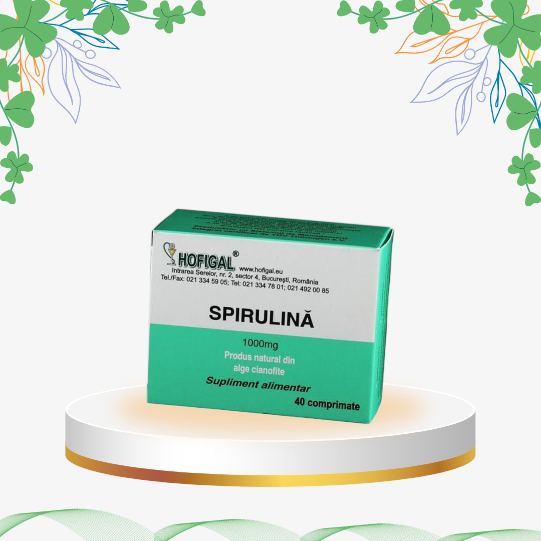 Hofigal - Spirulina 1000 mg, 40 cp