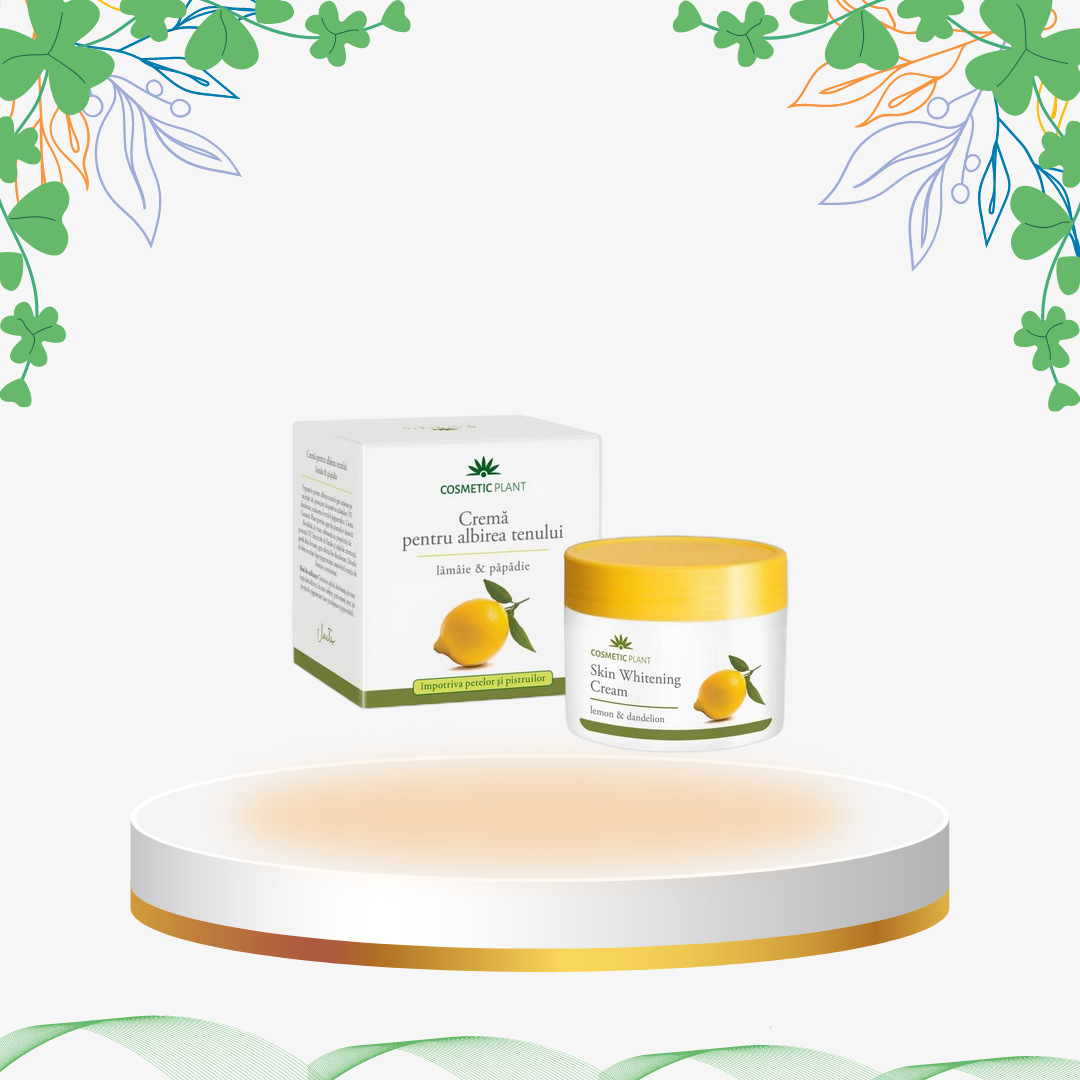 Cosmetic Plant - Crema pentru Albirea Tenului cu Papadie si Lamaie, 50 ml