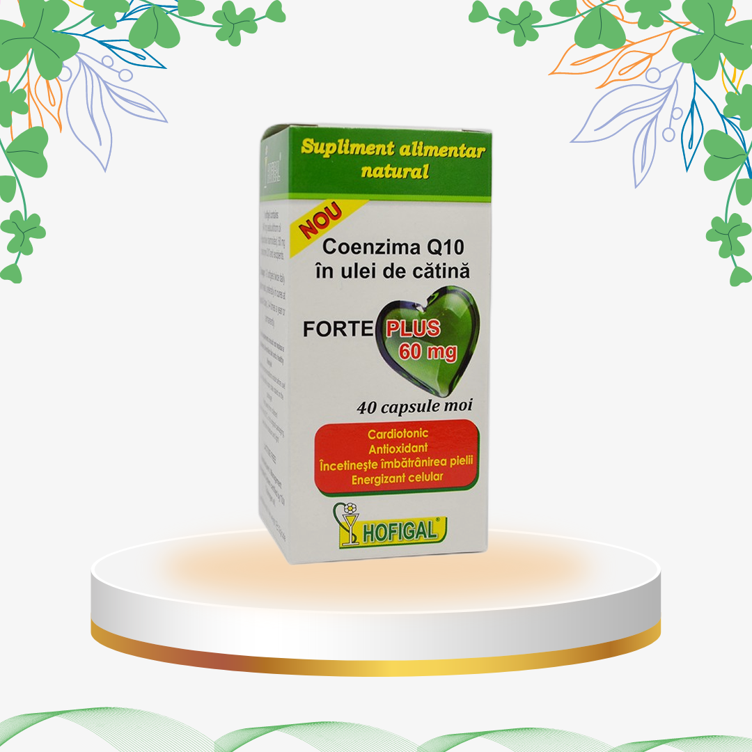 Hofigal - Coenzima Q10 Ulei Catina Forte Plus 60 mg, 40 cp