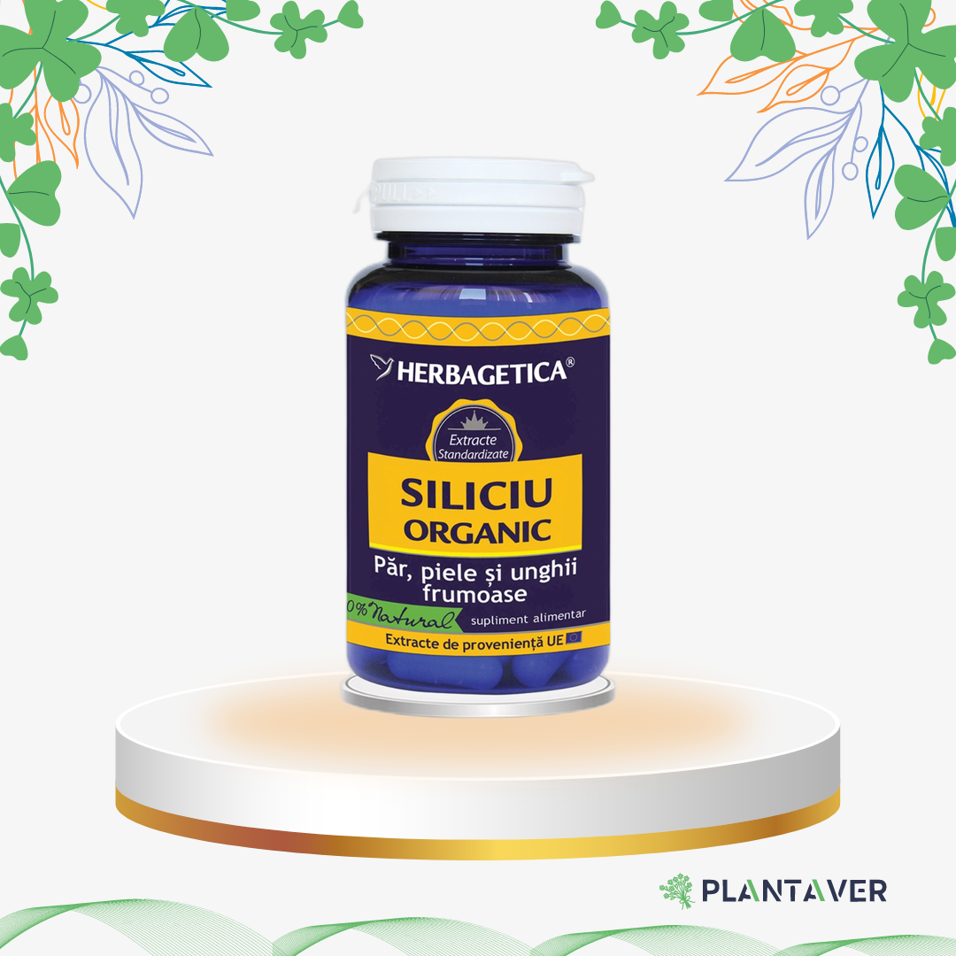 Herbagetica - Siliciu Organic, 60 cp
