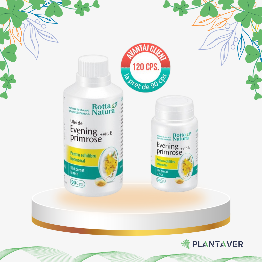 Rotta Natura - Pachet Evening Primrose, 120 cp