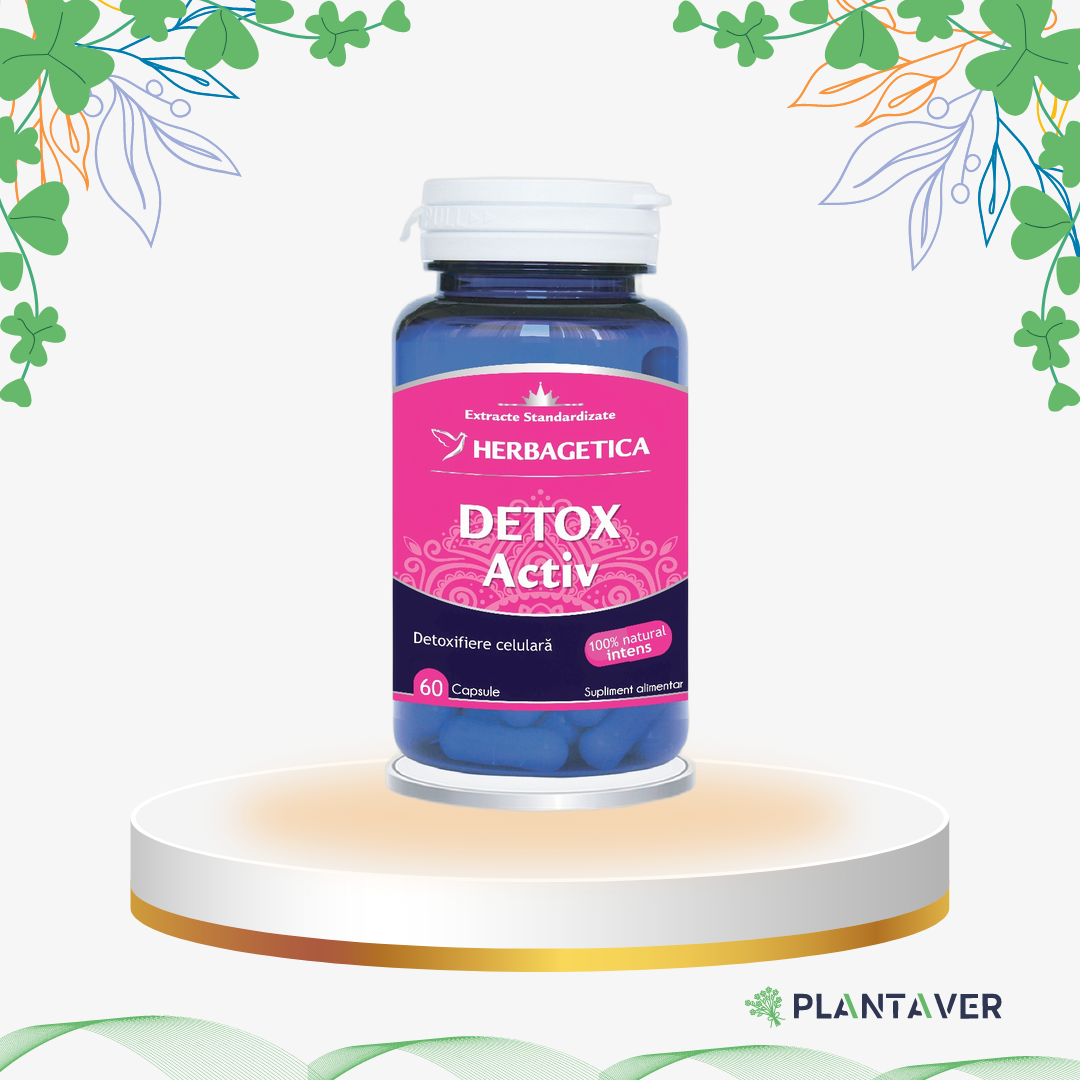 Herbagetica - Detox Activ, 60 cp