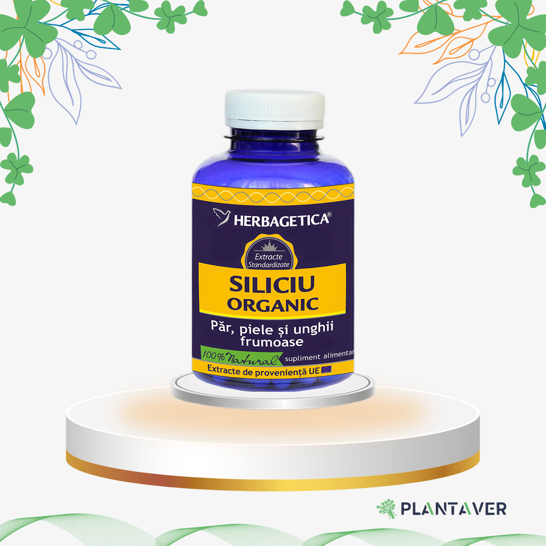 Herbagetica - Siliciu Organic, 120 cp