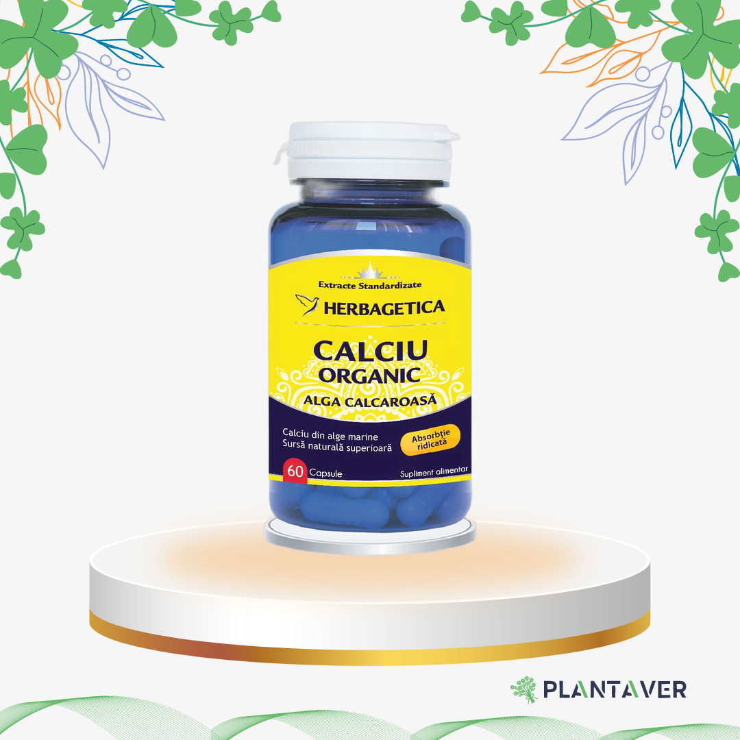 Herbagetica - Calciu Organic, 60 cp