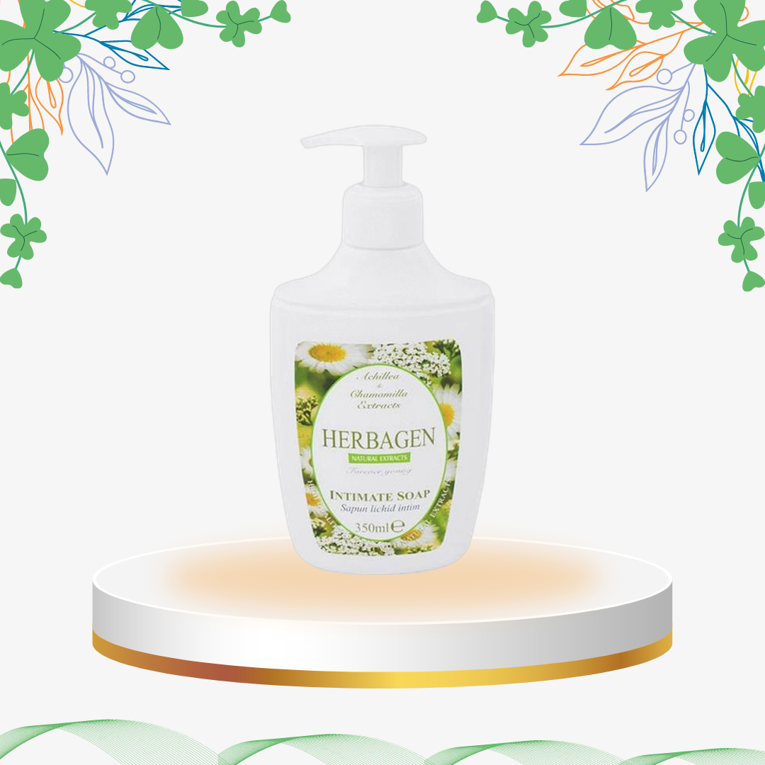 Săpun lichid intim cu extracte naturale de coada-șoricelului și mușețel, formulă specială cu efect astringent și calmant pentru igiena zilnică a zonelor delicate.