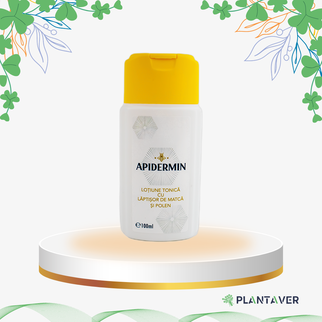 Apidermin - Lotiune Tonica Polen si Laptisor Matca, 100 ml