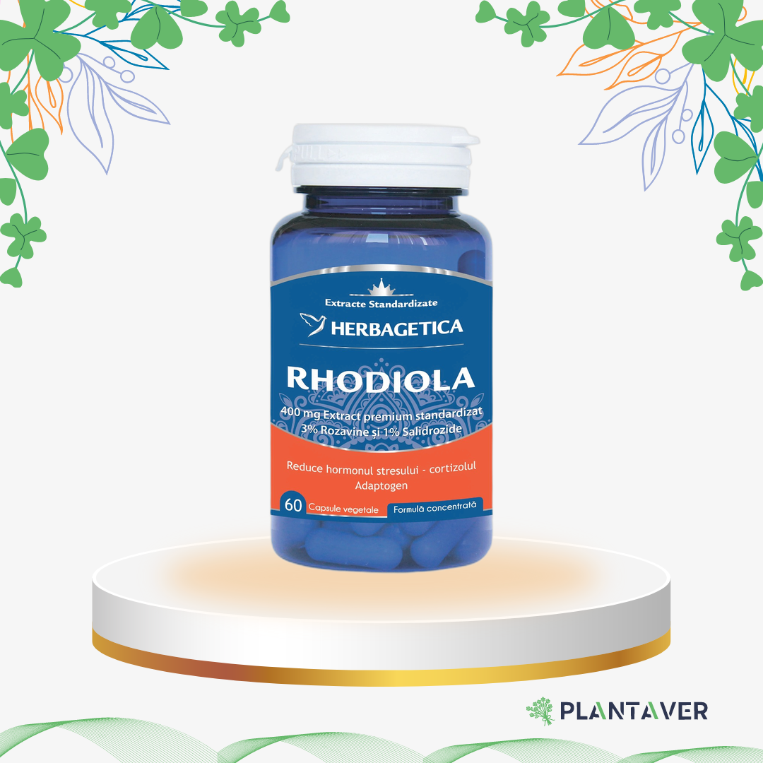 Herbagetica - Rhodiola, 60 cp