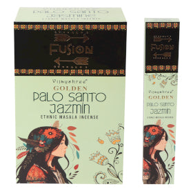 Betisoare parfumate Golden Palo Santo și Iasomie x 15 gr