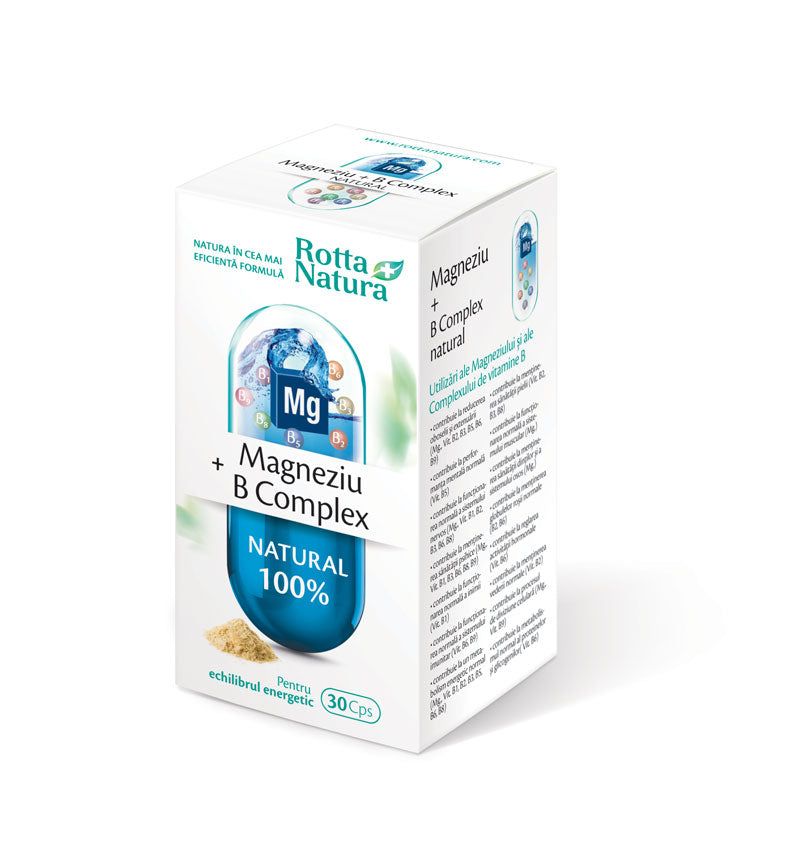 Rotta Natura, Magneziu+ B Complex natural x 30 cp