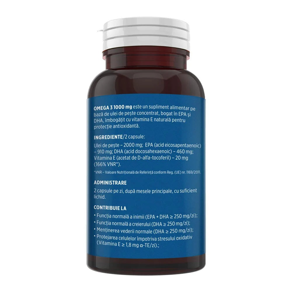 Faunus, Omega 3 – Formulă concentrată în acizi grași îmbogățită cu vitamina E x 60 cp