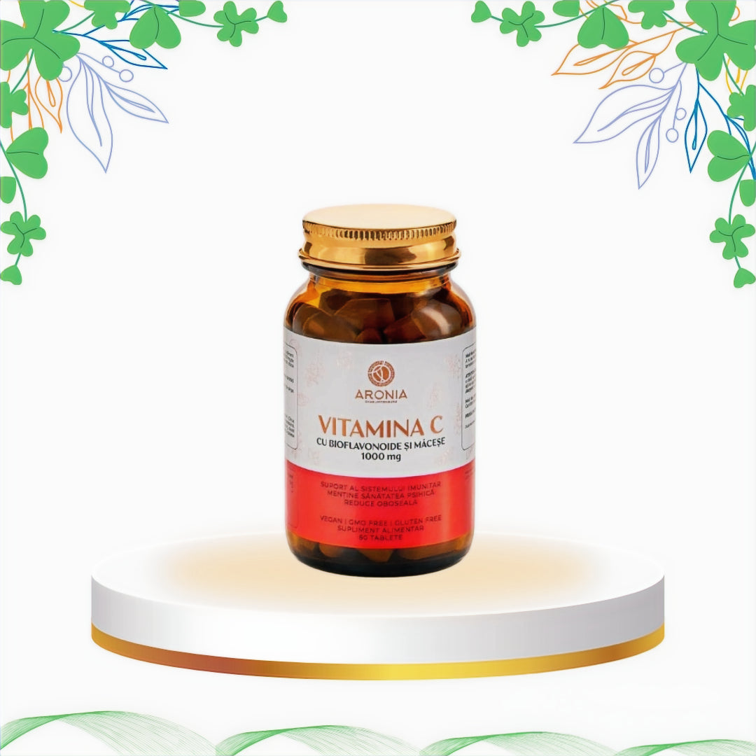 Aronia Charlottenburg - Vitamina C 1000 mg Bioflavonoide si Macese, 60 tb