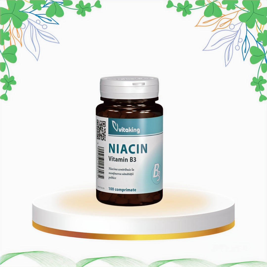 Vitaking - Vitamina B3 Niacina 100 mg, 100 tb