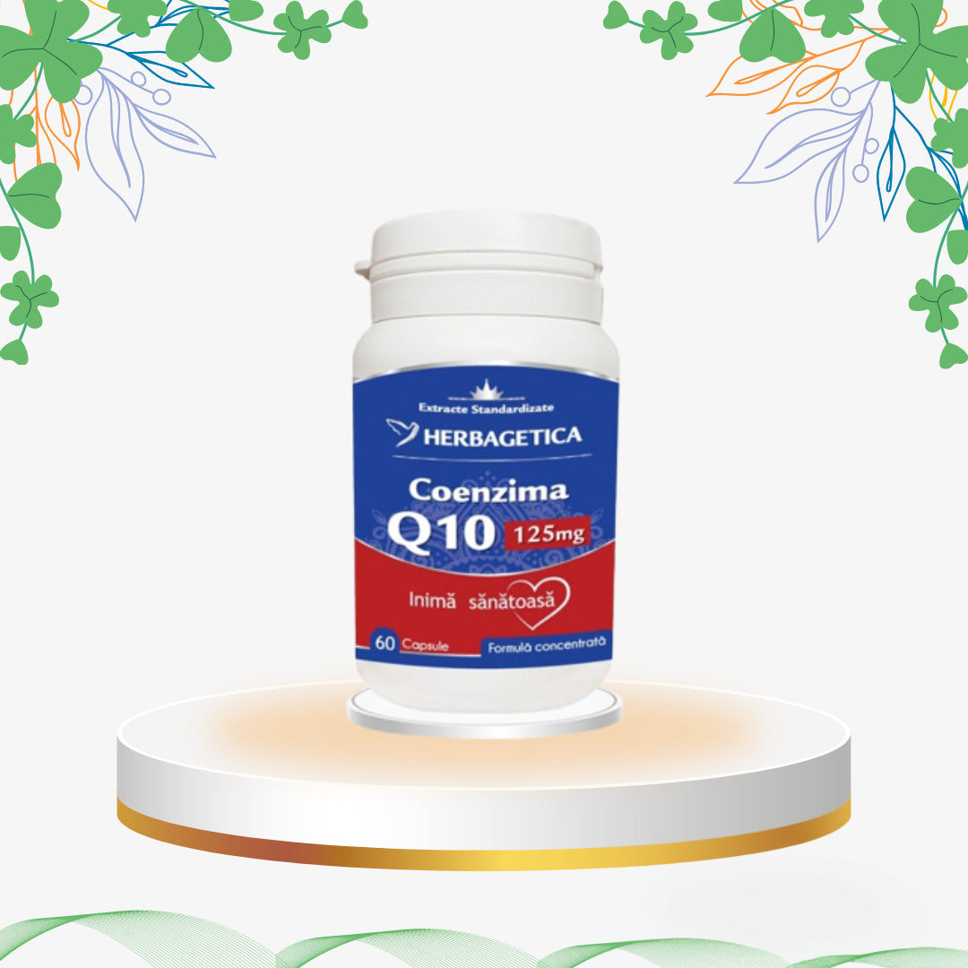 Herbagetica - Coenzima Q10 125 mg, 60 cp