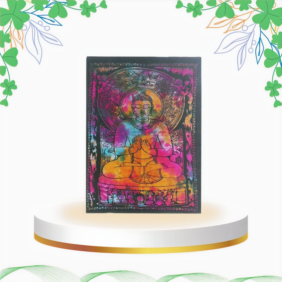 Decoratiune din Bumbac pentru Perete - Buddha - Linistit