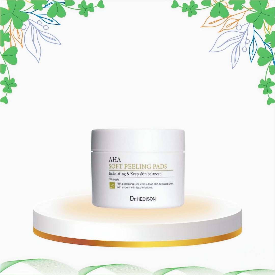 Dr Hedison - Dischete Exfoliante AHA Curatare Ten, 70 buc