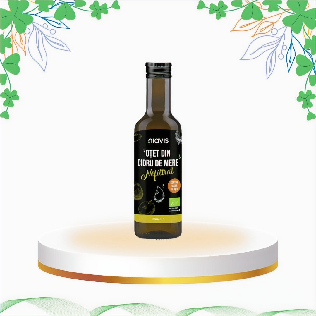Niavis - Otet din Cidru de Mere Bio Nefiltrat, 250 ml