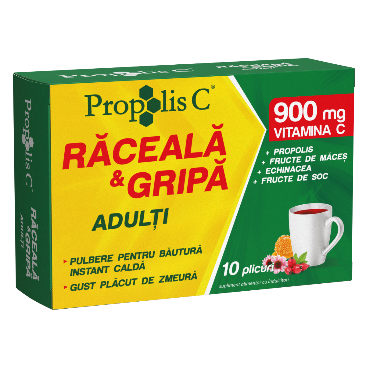 Fiterman, Propolis C raceala si gripa adulti x 10 plicuri