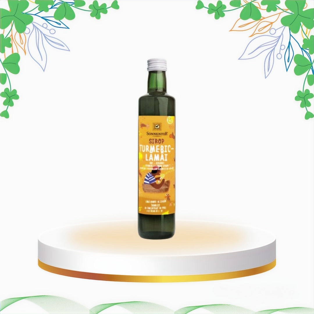 Sonnentor - Sirop Ecologic Bio Turmeric si Lamaie Fara Adaos de Zahar, 500 ml