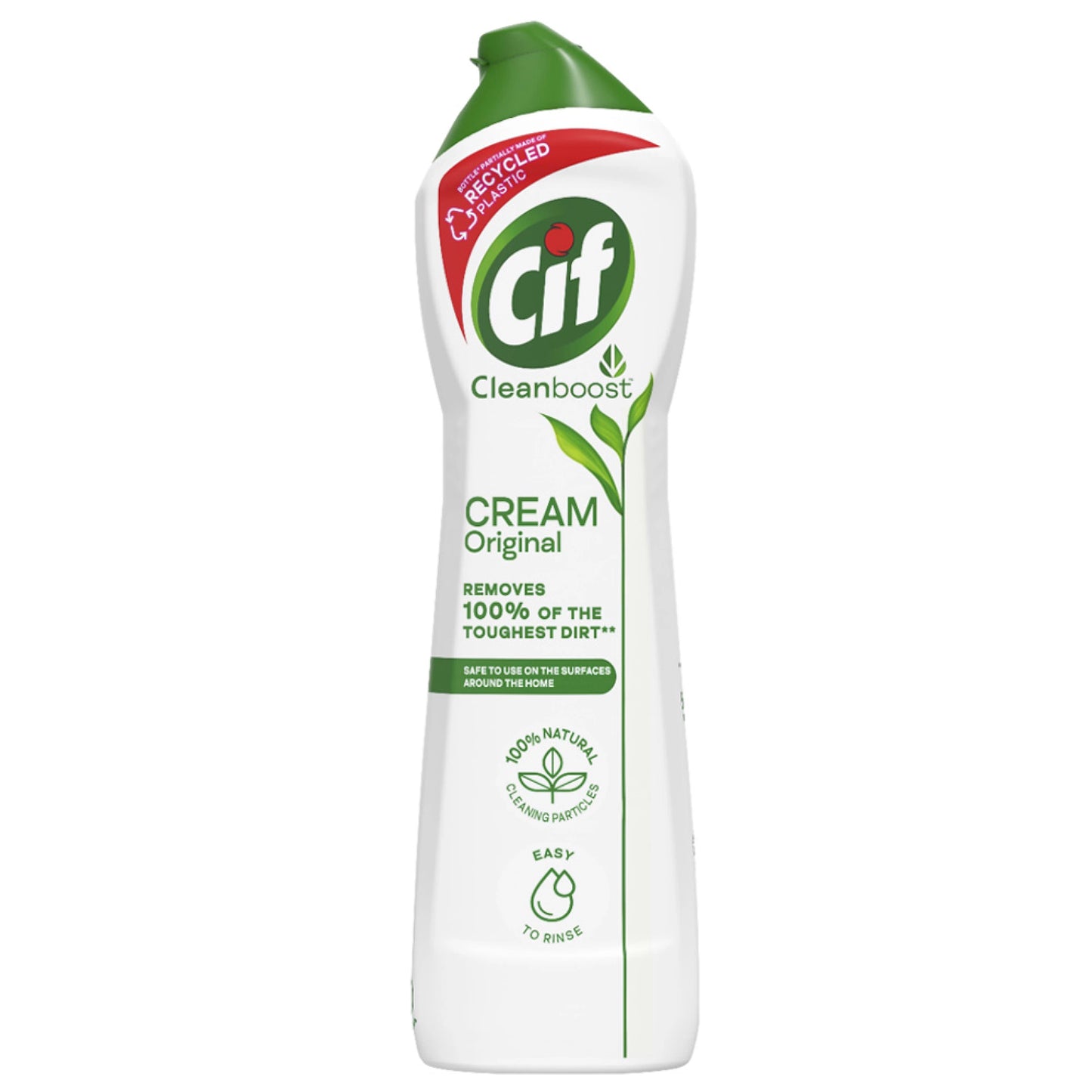 Cif Cremă Original 500ml, soluție de curățat universală cu microparticule abrazive naturale pentru grăsime, calcar și murdărie dificilă.