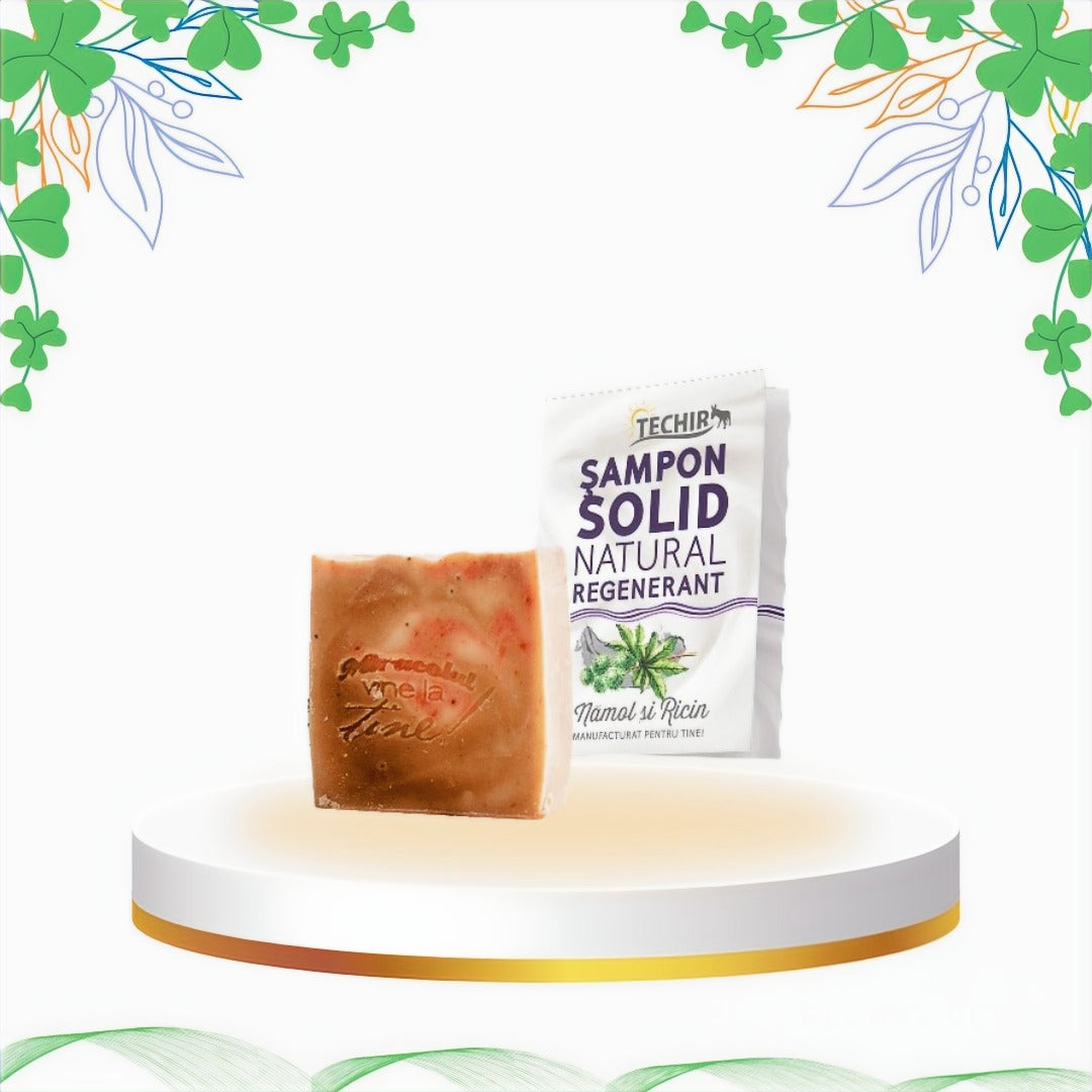 Techir - Sampon Solid Regenerant, 120 gr