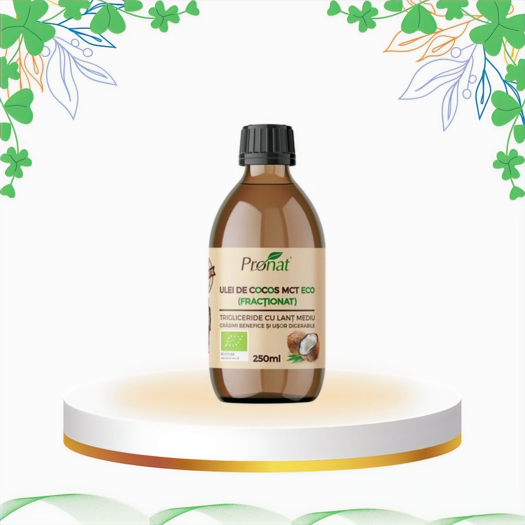 Pronat - Ulei De Cocos Fractionat Mct Bio, 250 ml