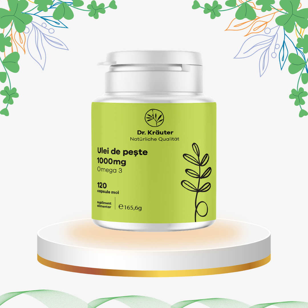 Krauter - Ulei Peste Omega 3 1000 mg, 120 cp