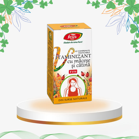 Fares - Vitaminizant Macese si Catina, 63 cp masticabile
