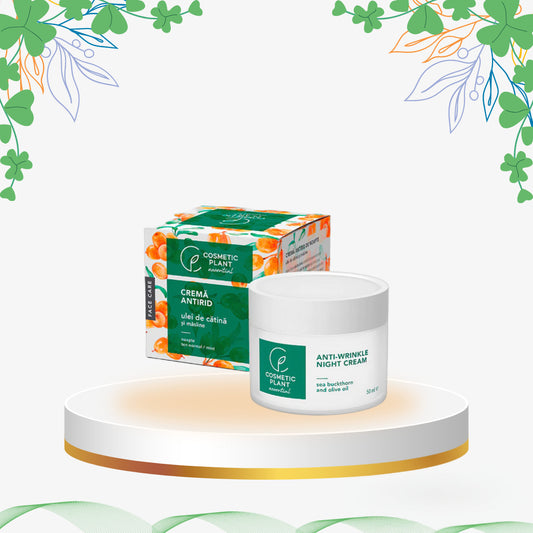 Cosmetic Plant - Crema Antirid Noapte cu Catina si Masline, 50 ml