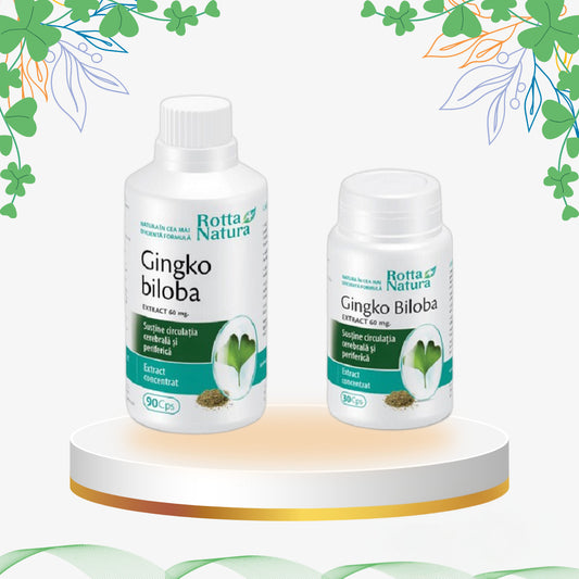 Rotta Natura -  Pachet Ginkgo Biloba 60 mg, 120 tb