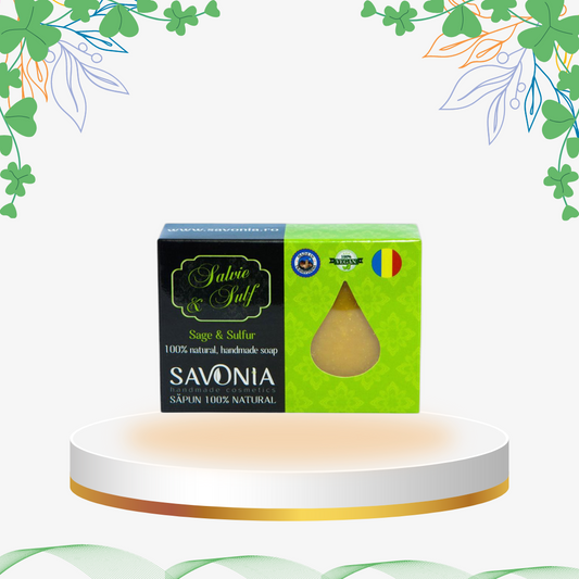 Savonia - Sapun Salvie si Sulf, 90 gr