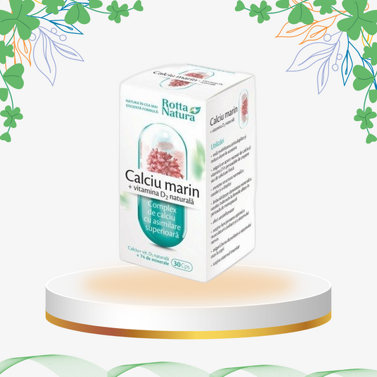 Rotta Natura - Calciu Marin Vit D, 30