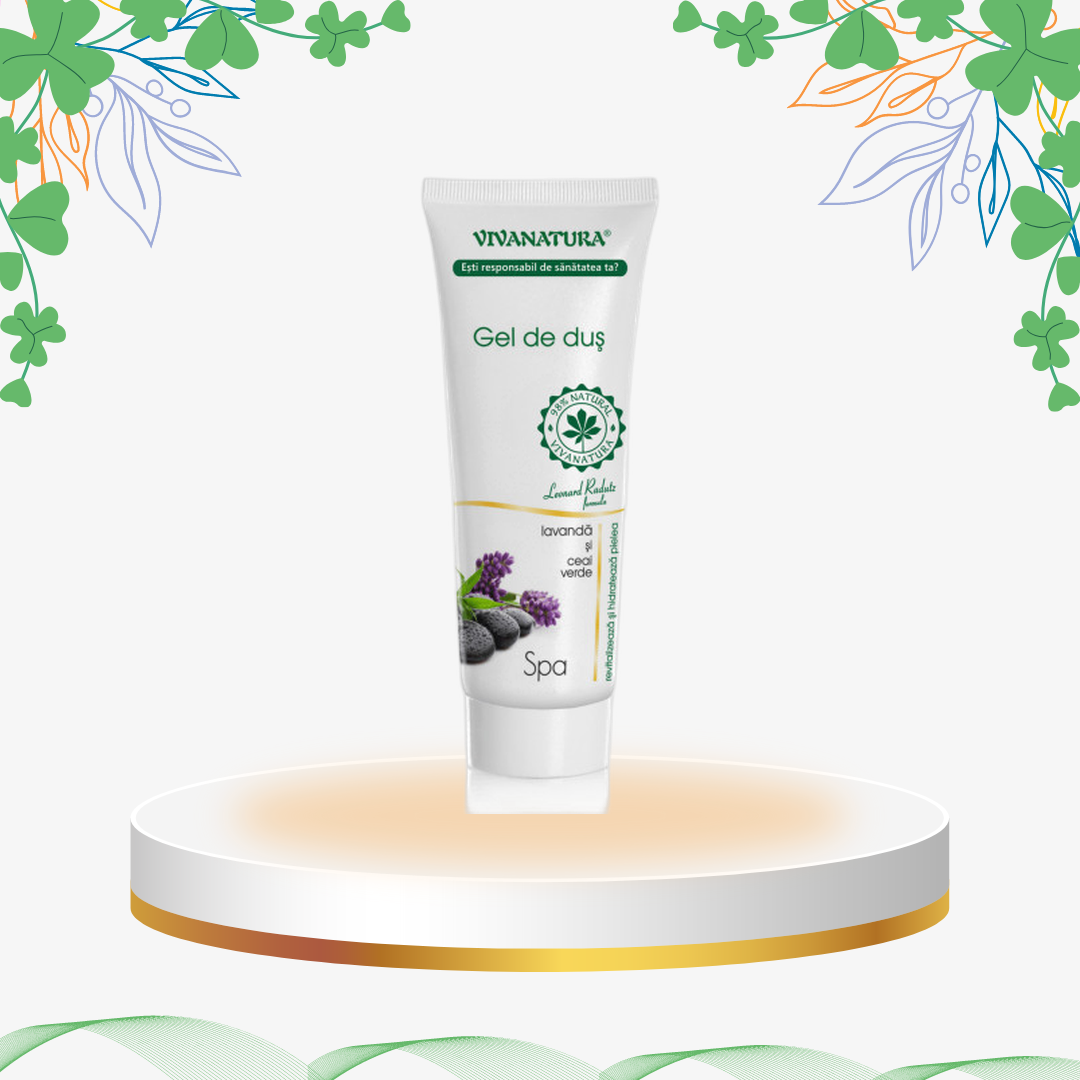 VivaNatura - Gel Dus Lavanda Ceai Verde, 250 ml