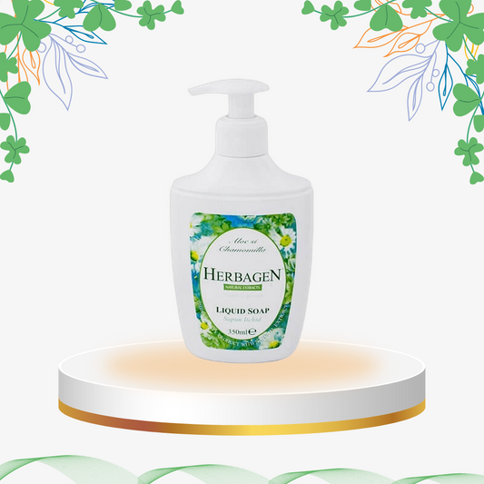 Herbagen - Sapun Lichid Aloe Musetel, 350 ml