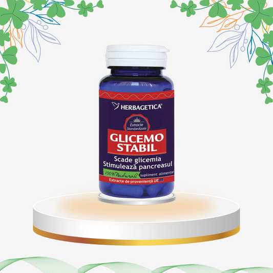 Herbagetica - Glicemostabil, 60 cp