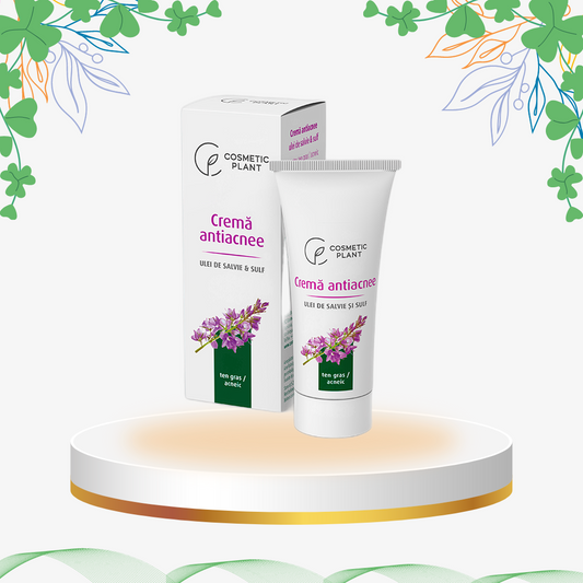 Cosmetic Plant - Crema Antiacnee Sulf Salvie, 30 ml