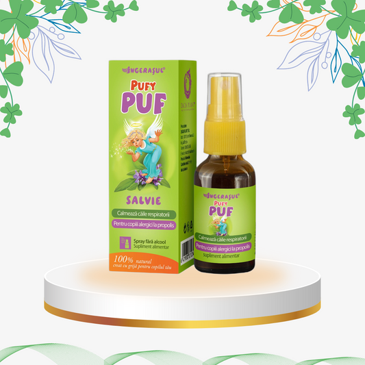 Dacia Plant - Pufypuf Spray Salvie Fara Alcool, 20 ml