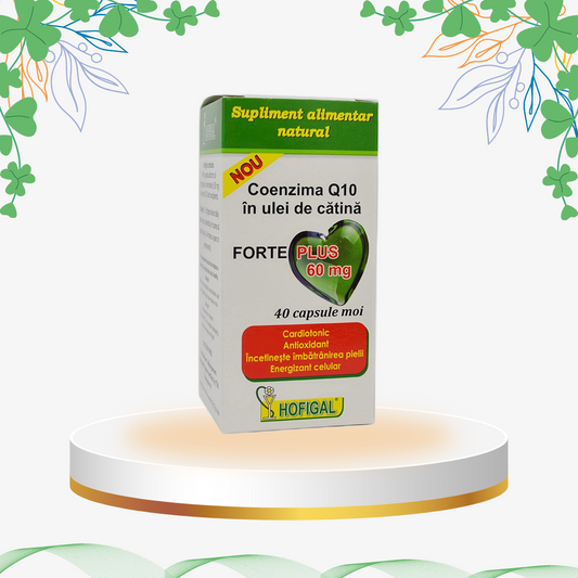 Hofigal - Coenzima Q10 Ulei Catina Forte Plus 60 mg, 40 cp