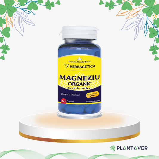 Herbagetica - Magneziu Organic, 60 cp