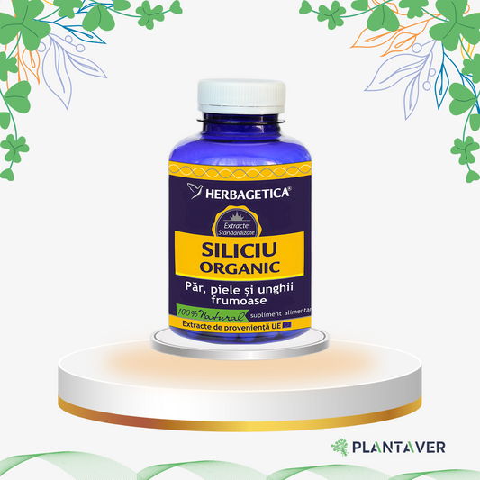 Herbagetica - Siliciu Organic, 120 cp