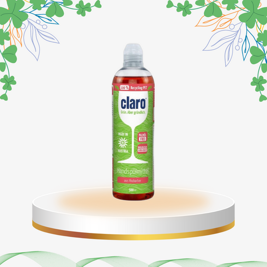 Claro - Detergent Eco pentru Vase cu Rubarba, 500 ml
