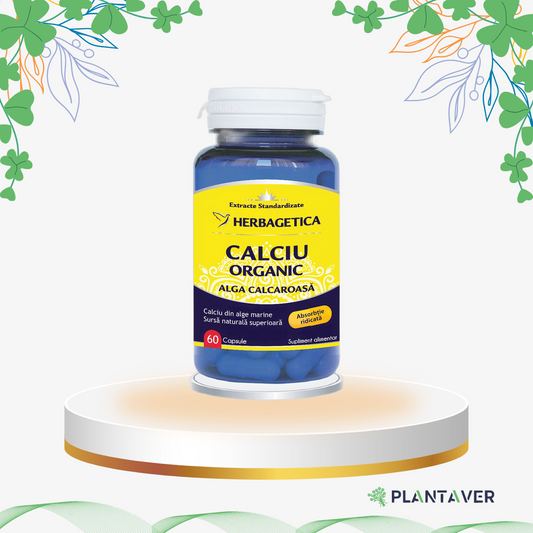 Herbagetica - Calciu Organic, 60 cp