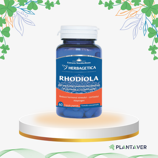 Herbagetica - Rhodiola, 60 cp