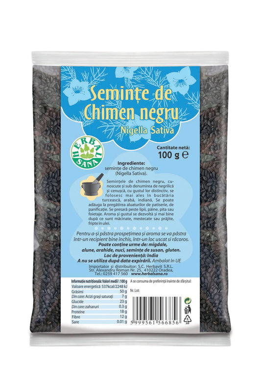 Herbavit , Chimen negru seminte x 100 gr
