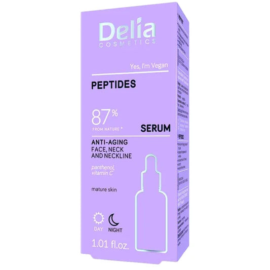 Delia Cosmetics,Ser de fata & decolteu Peptides Antiage, 30ml