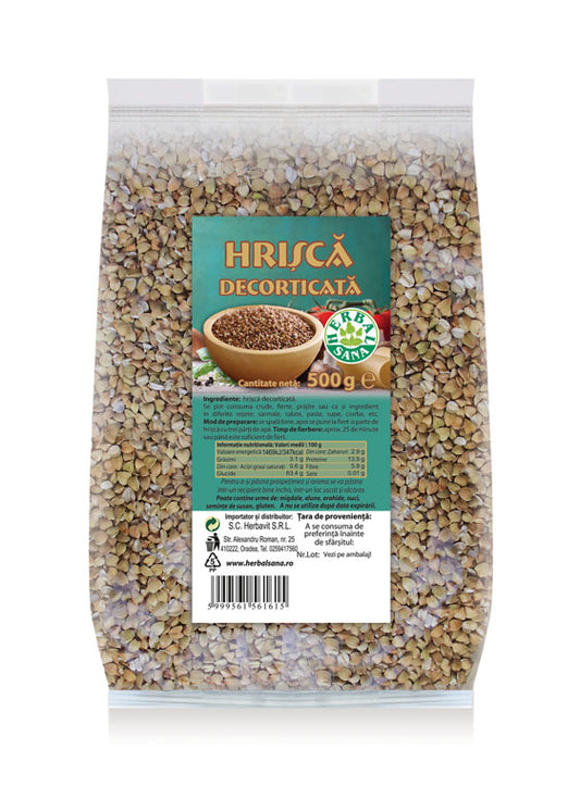 Herbavit, Hrisca cruda decorticata X 500 gr