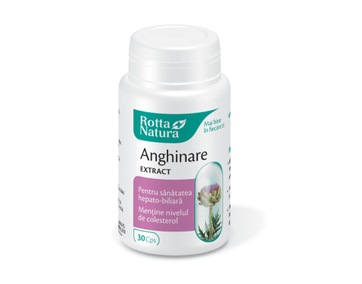 Supliment alimentar cu extract de Anghinare, capsule pentru susținerea funcției hepatice, drenaj biliar și controlul colesterolului.